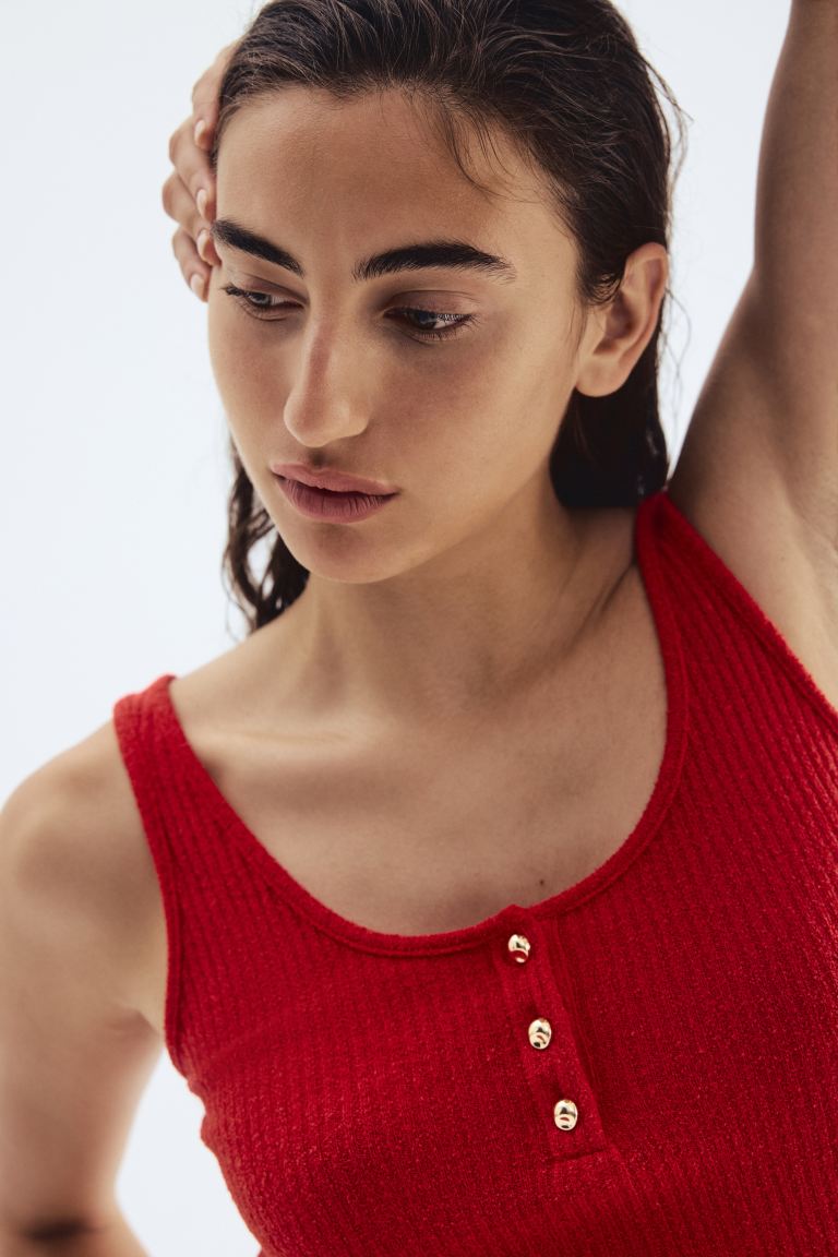 Rib-Knit Vest Top