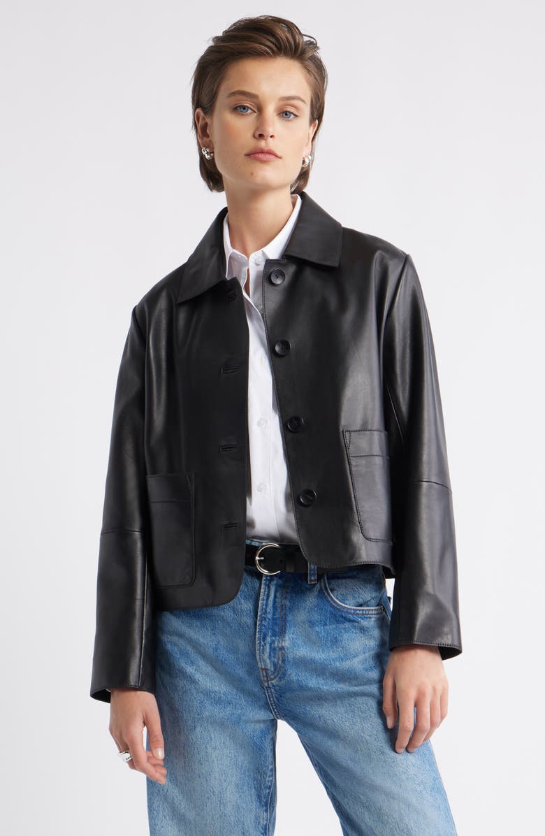 Crop Leather Jacket