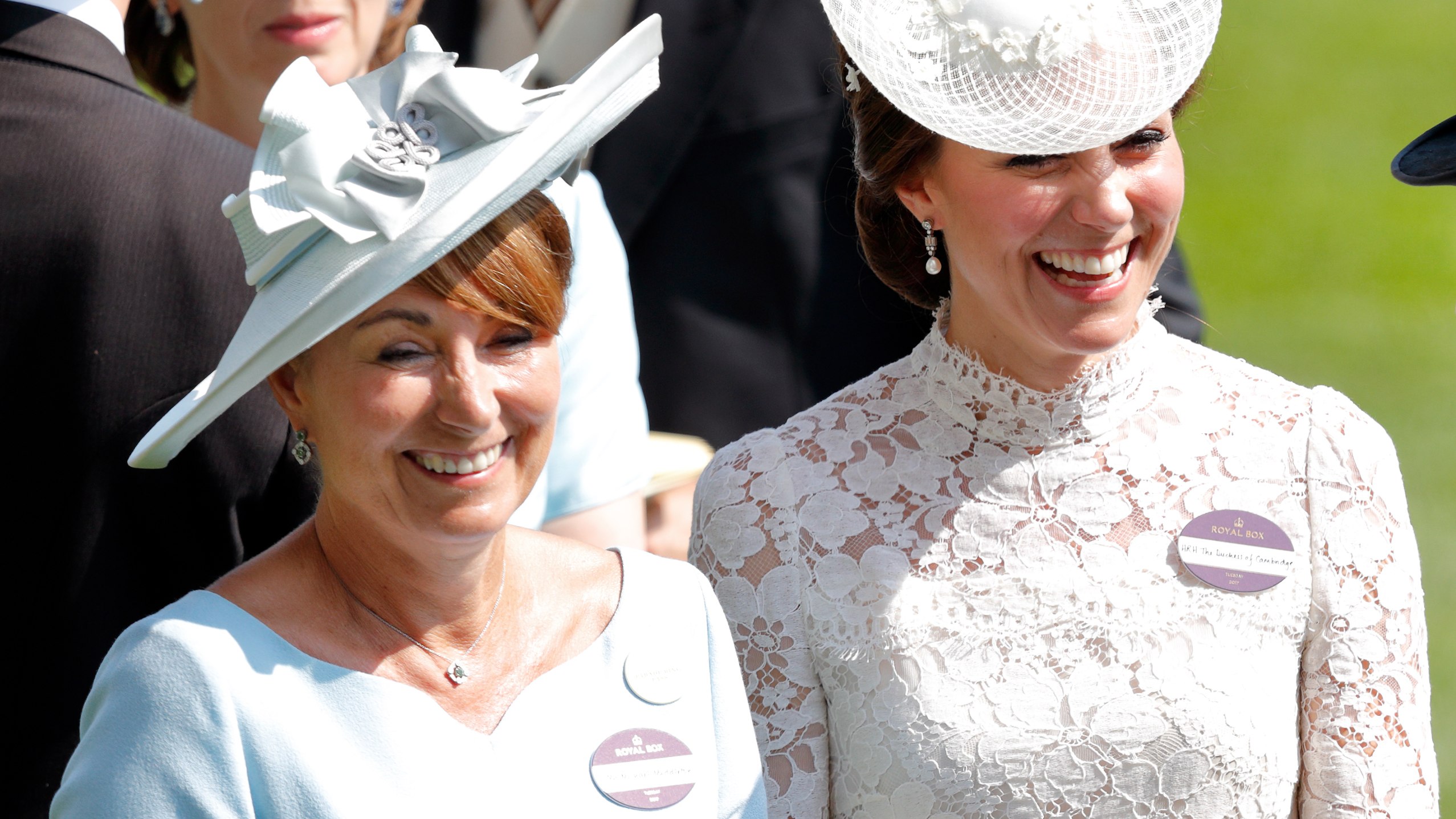 Carole Middleton and Catherine, Princess of Wales attend day 1 of Royal Ascot at Ascot Racecourse on June 20, 2017