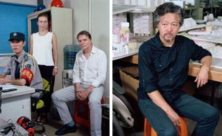 Pictured left, Luisa Mengoni and Ole Bouman and Right, Xiaodu Liu