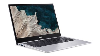 Acer Chromebook Spin 513 shown open on a white background