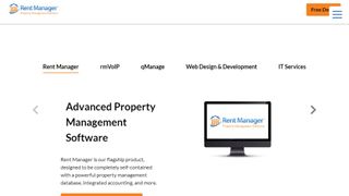 Rent Manager website screenshot