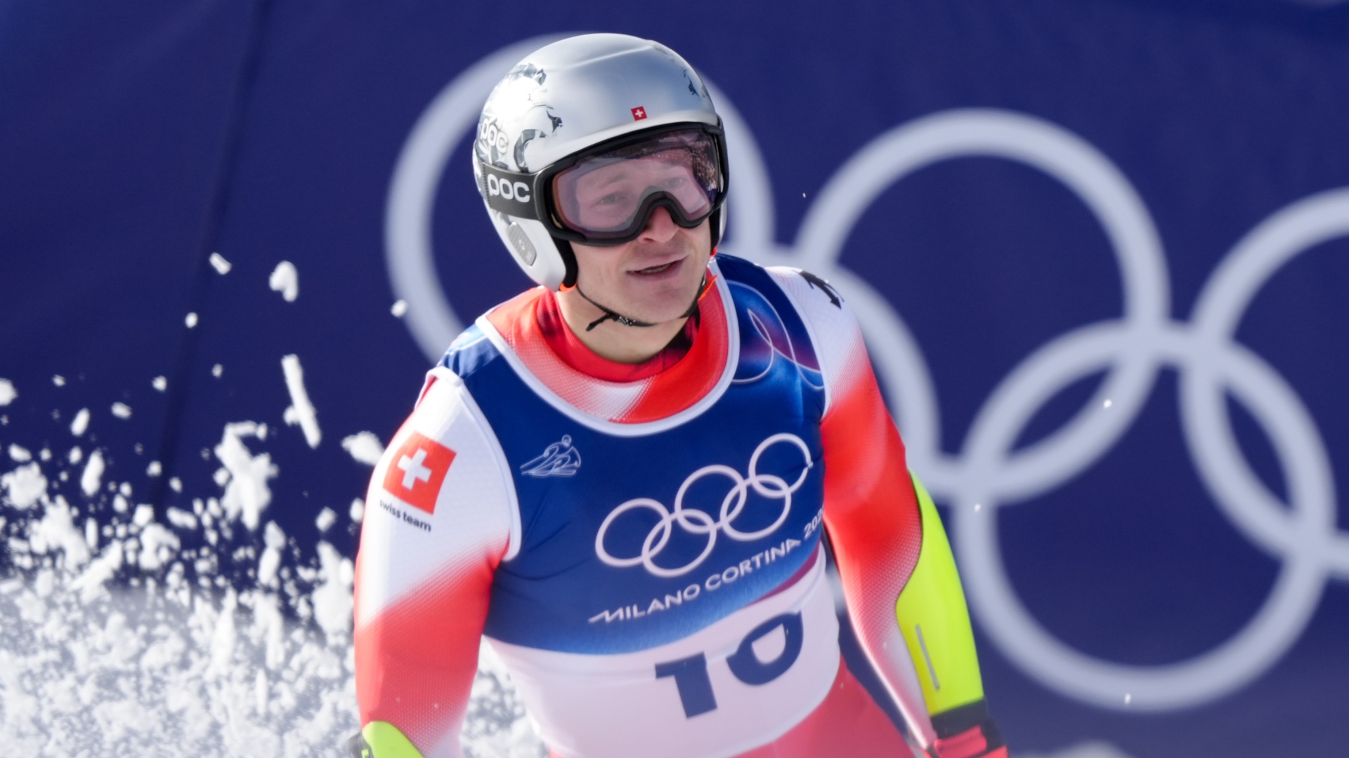 Switzerland's Marco Odermatt at the 2026 Winter Olympics