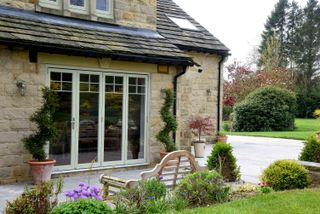 Bi-fold doors on a period home by Timber Windows