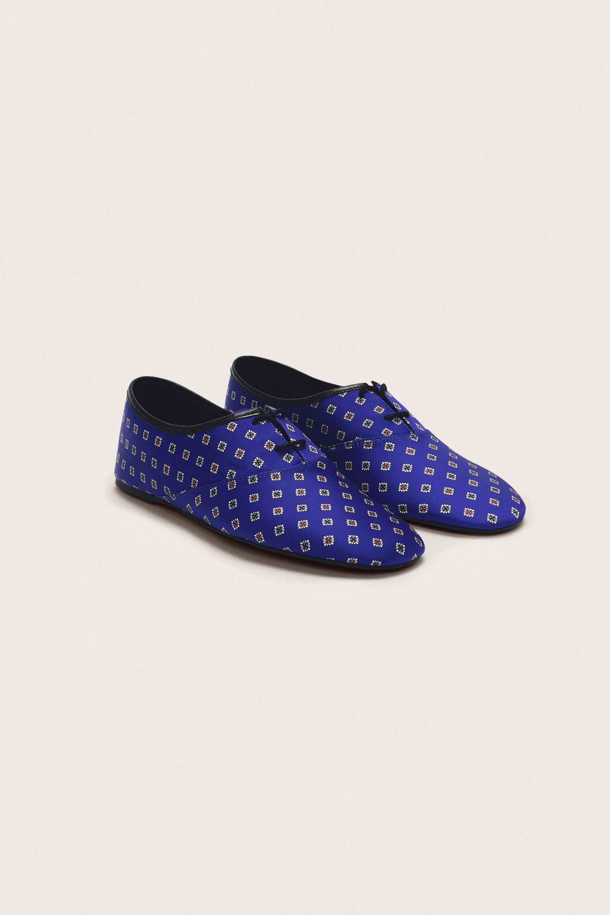 Printed Derby Shoes Limited Edition - Bluish - 3