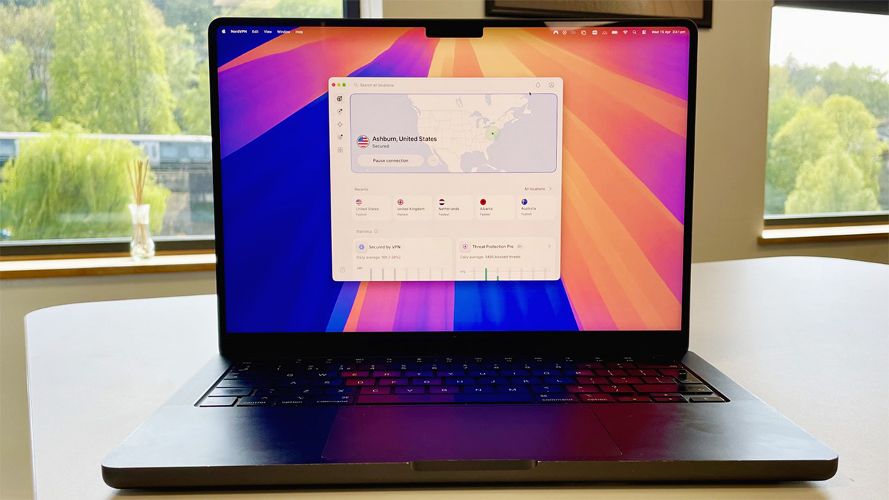 2026 version of NordVPN app running on macOS