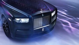 Front grill of Rolls-Royce Phantom Syntopia with Iris van Herpen