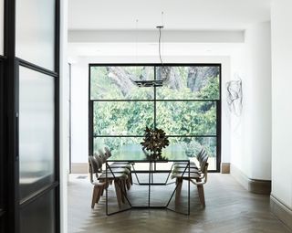 Living space with garden view