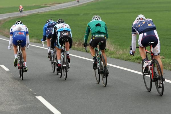 It was a cold and windy day for the breakaway