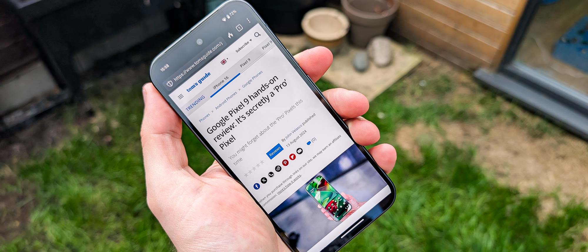 google pixel 9 review shots of phone 