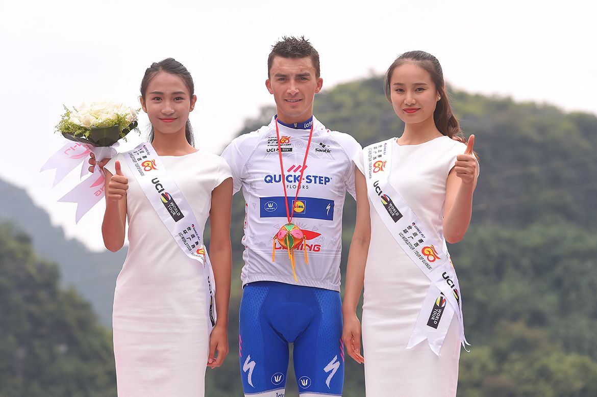 Julian Alaphilippe leads the youth classification