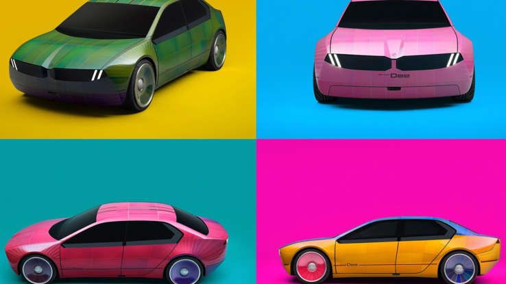 बीएमडब्ल्यू की रंग बदलने वाली कार एक वीडियोगेम से निकली हुई दिखती है लेकिन यह असली हो सकती है