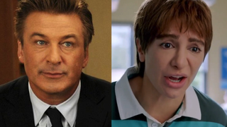 Stills of Nasim Pedrad in Chad and Alec Baldwin in 30 Rock.