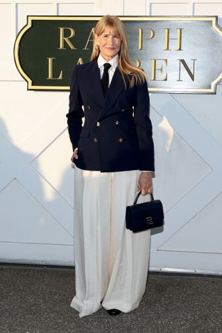 Laura Dern attends the Ralph Lauren runway