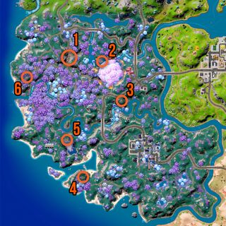 Fortnite geysers locations map