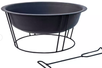 La Hacienda Steel Firepit | £30 at Argos
We're loving this super compact firepit for its lowkey style, simplicity and crazy good price. This firepit will suit any type of garden and won't take up too much room in a small space.