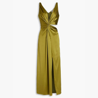 Nicholas Josephine twist-front cutout silk-satin crepe midi dress, $272 / £228 | The Outnet