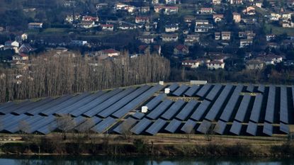 Solar farm in France