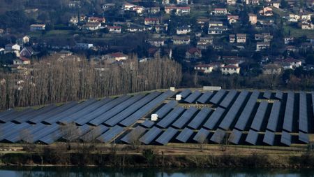 Solar farm in France