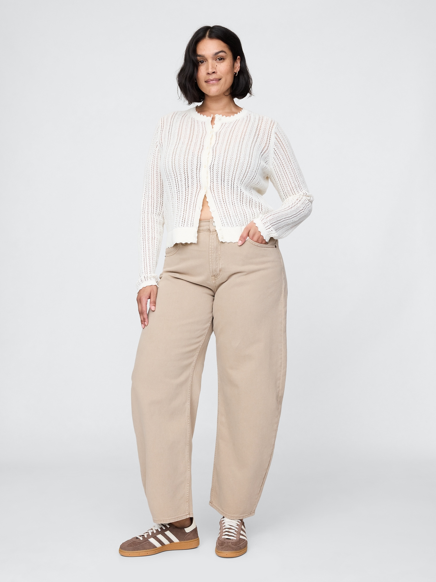 Gap, High Rise Barrel Jeans