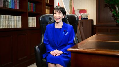 Sanae Takaichi is seen after becoming the Liberal Democratic Party (LDP) leader.