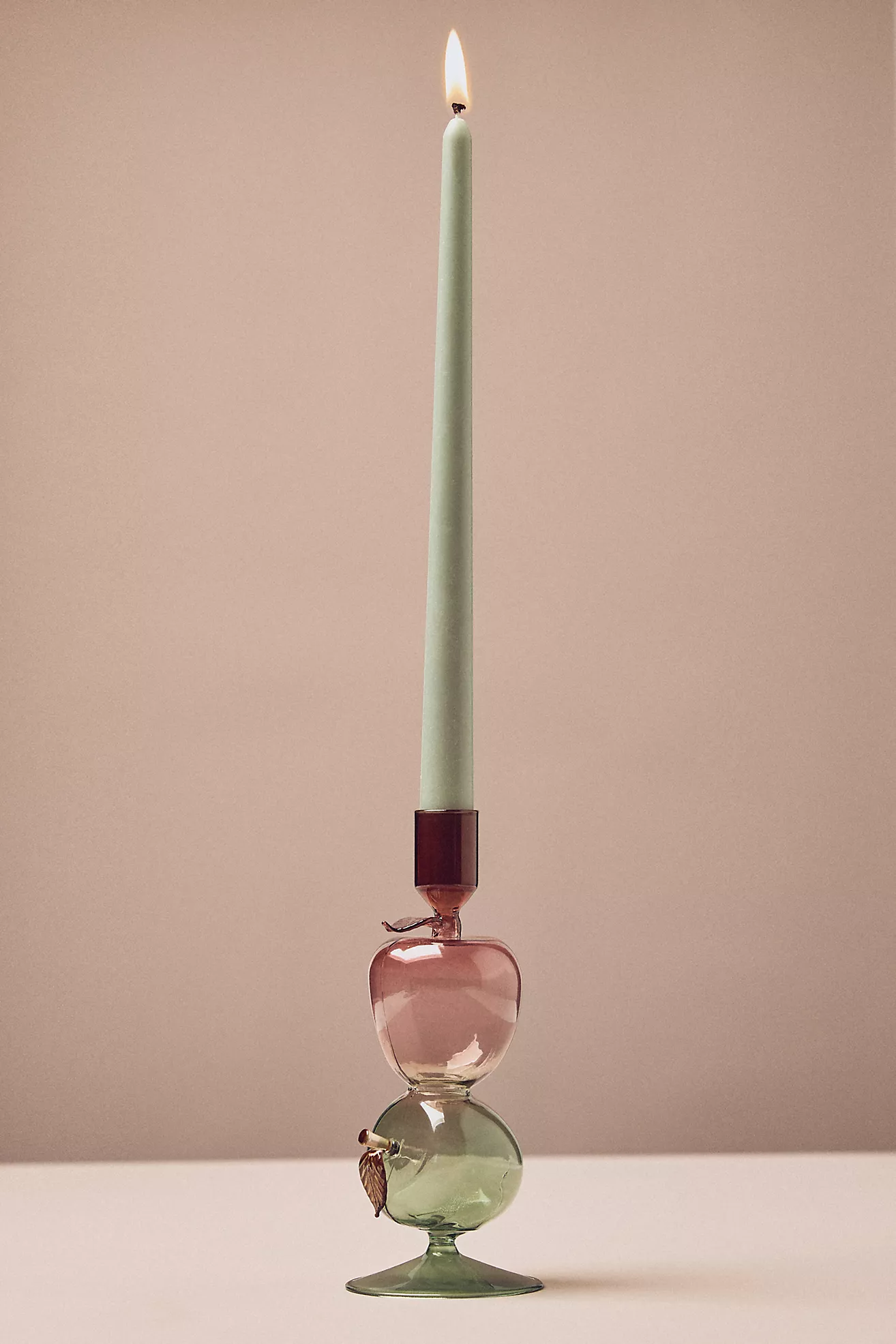 Harvest Fruit Icon Glass Candle Holder