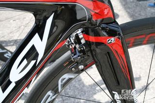 Rear mounted front brakes are almost standard on TT bikes these days