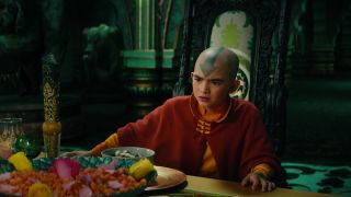 Avatar: The Last Airbender. Gordon Cormier as Aang in season 1 of Avatar: The Last Airbender.