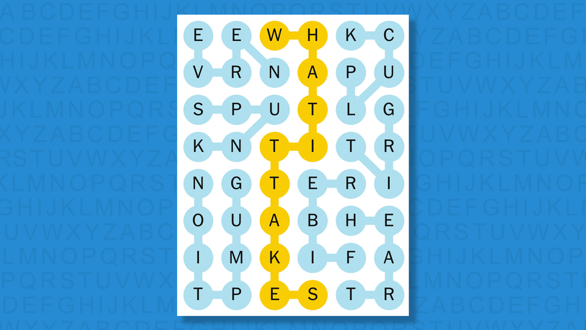 NYT Strands answers for game 801 on a blue background