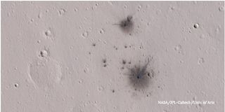 Mars meteorite hits
