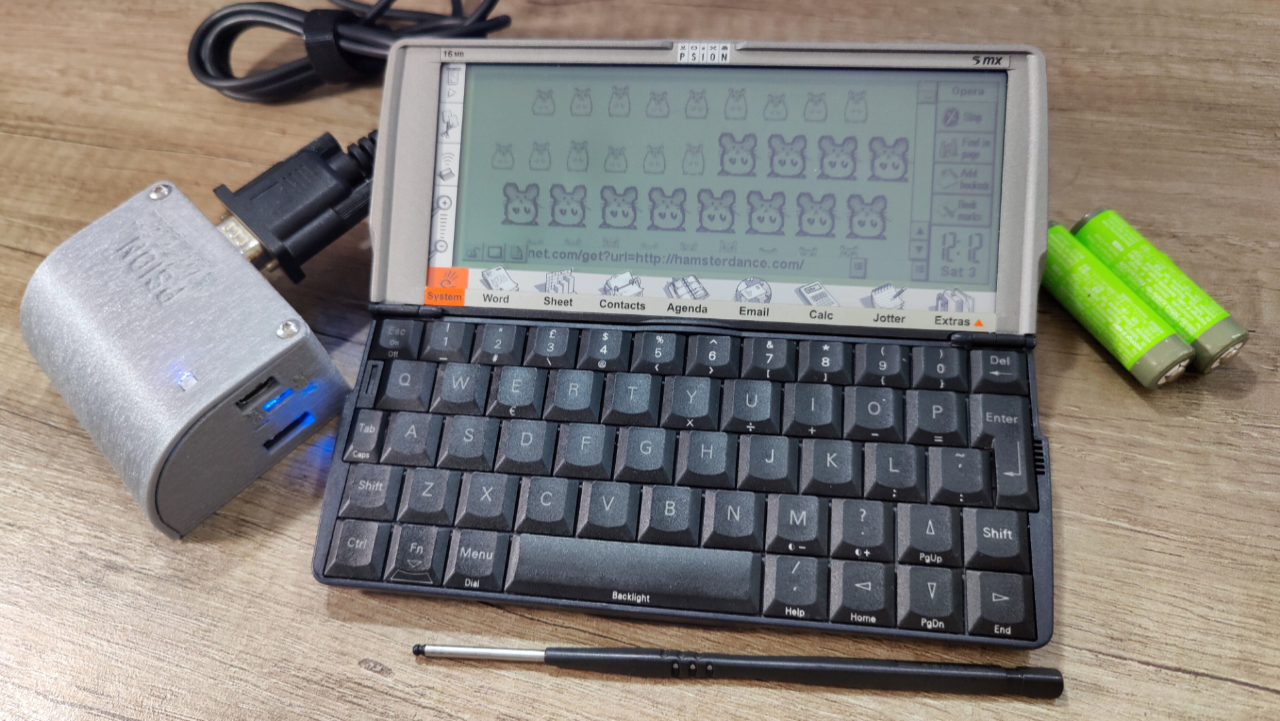 Raspberry Pi Sidecar for Psion 5MX