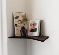 EWARTWOODS   Oak Wood Coner Shelf