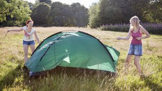 types of tent: setting up a double skin tent