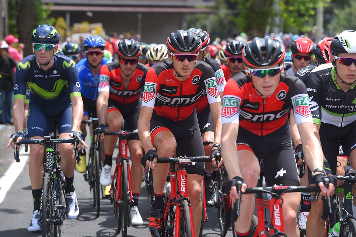 BMC in the pack on the Giro's fifth stage
