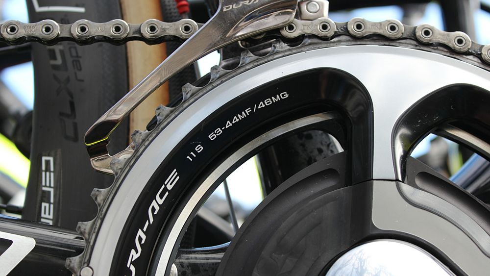 Sagan's Specialized S-Works Roubaix had meaty gears