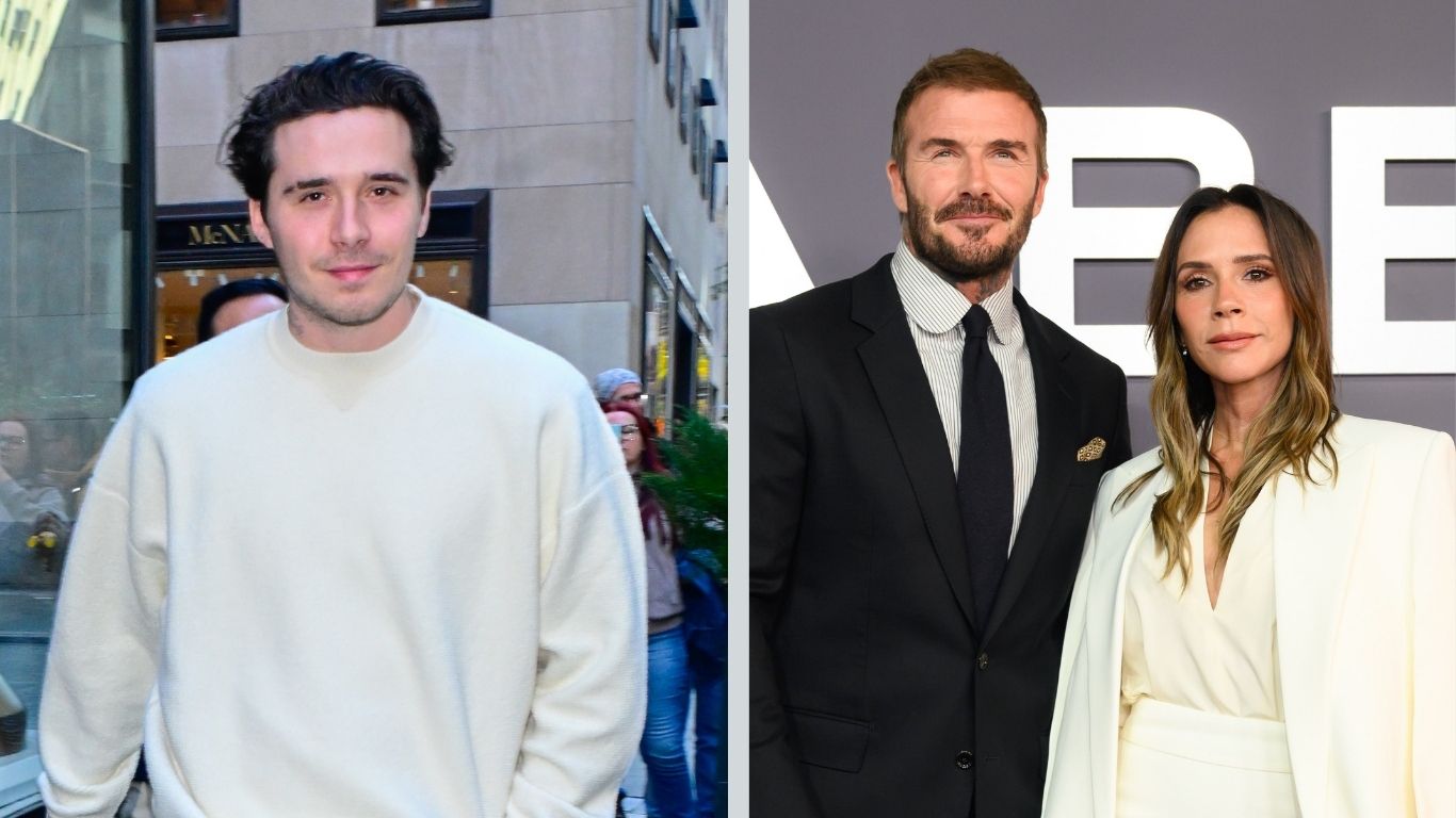 Brooklyn, David &amp; Victoria Beckham
