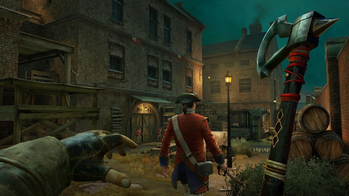 Official screenshots of Assassin's Creed Nexus running on a Meta Quest 3