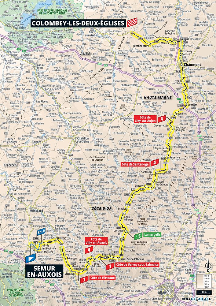 2024 Tour de France maps and profiles