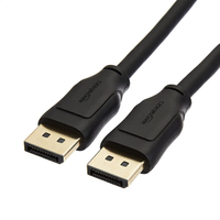 Amazon Basics DisplayPort 1.4 cable | 6 feet | 4K@120Hz | $14.20