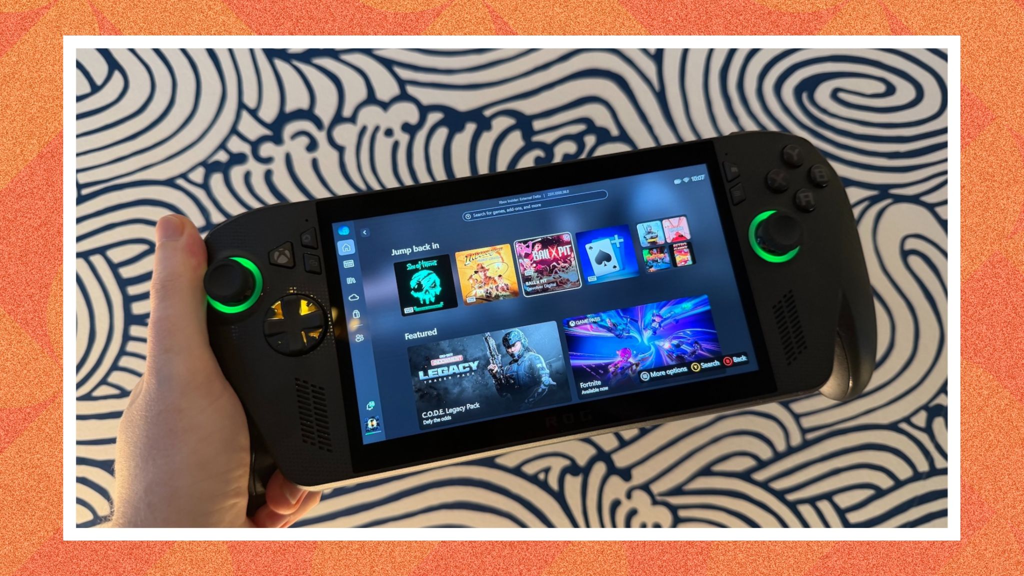 The ASUS ROG Xbox Ally X gaming handheld