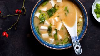 Miso soup in bowl