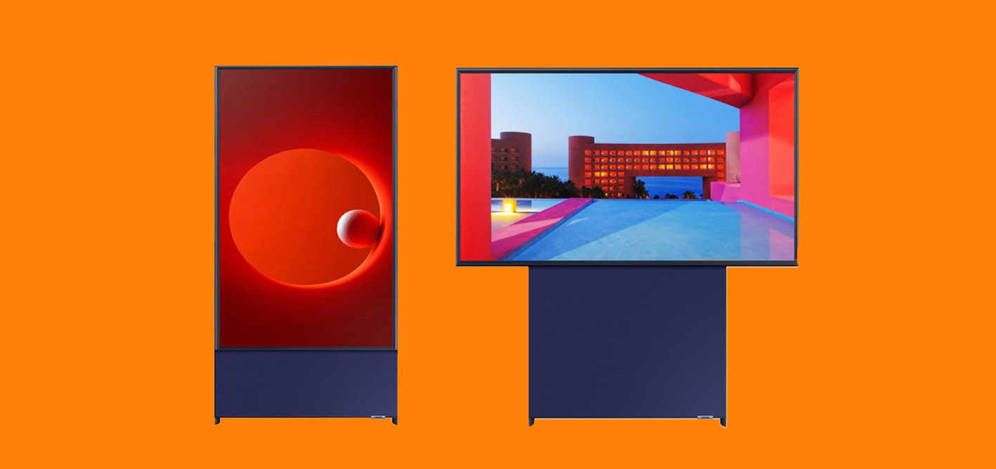 Samsung's new TV rotates so you can show off your selfies