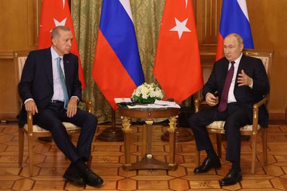 Turkish President Erdogan and Russian President Putin meet in Sochi.