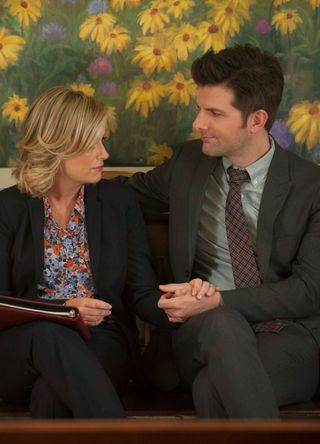 Amy Poehler and Adam Scott.