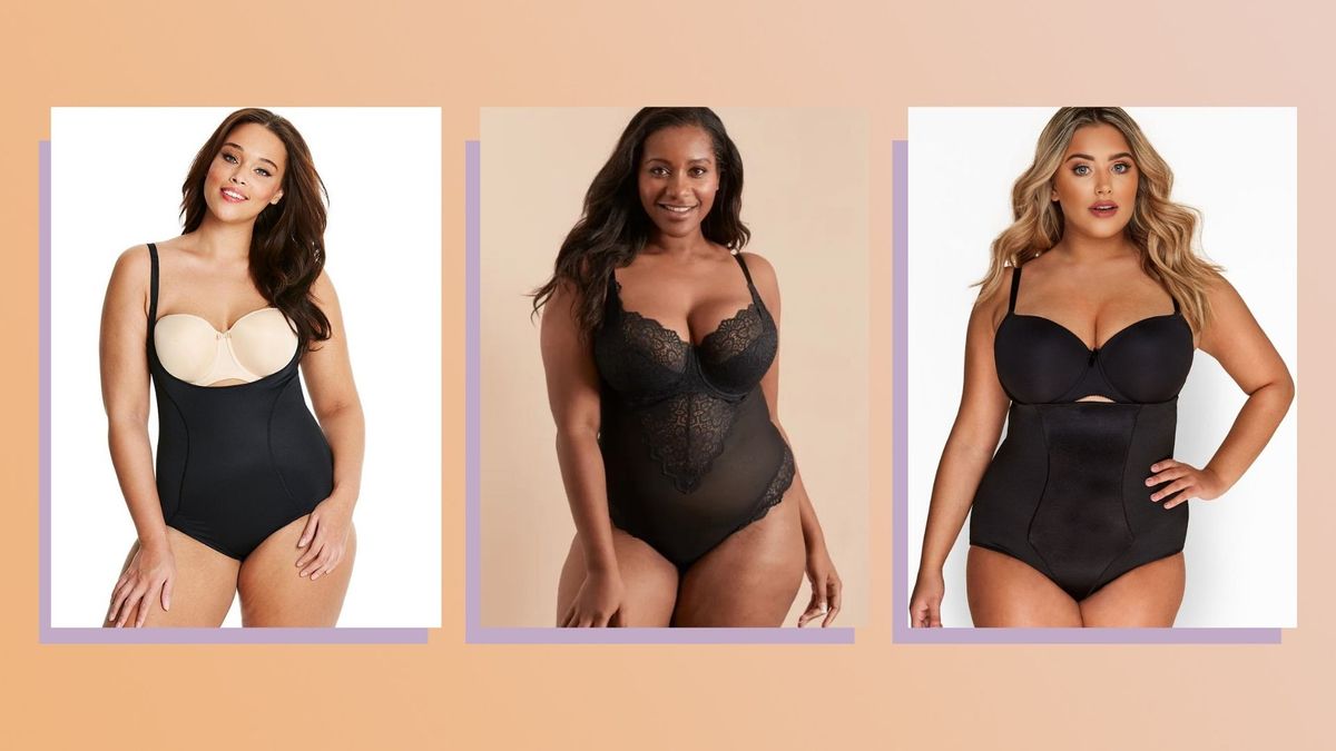Shaping Lingerie,Sculpting Wear Spanx corrective body with open chest Thinstincts® Open-Bust Black Bodysuit Shapewear Shaping Underwear