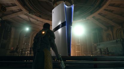 Saros with PS5 Pro added to the screenshot