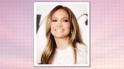 close-up image of Jennifer Lopez smiling as she attends Marry Me screening