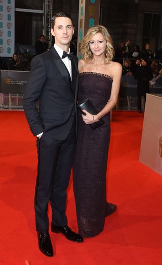 Matthew Goode and Sophie Dymoke at the BAFTA Awards, 2015