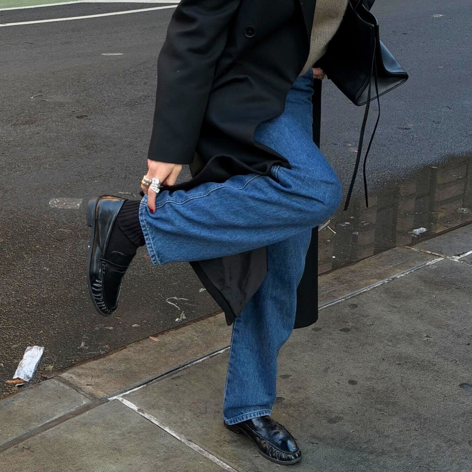 @cocoschiffer wearing one of the popular nyc shoe brands