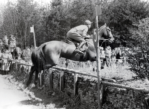 Major Frank Weldon on Kilbarry at Badminton 1954
